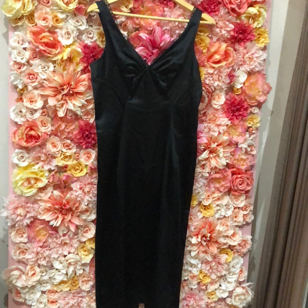 Dolce & Gabbana satin little black dress!